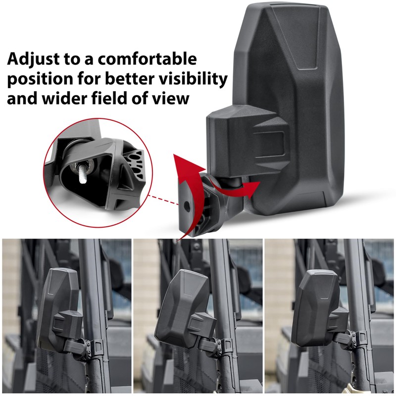 KATIMOTO Adjustable Side Rear View Mirrors for Polaris Ranger 1000