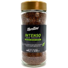 Morettino Intenso Sicilian Organic Instant Coffee, Arabica, Italian Roasted from Sicily, 3.53 oz (100g)
