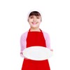 CRJHNS Kids Apron and Chef Hat Set, Adjustable Cotton Child