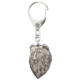 Collie (Head) Made in England Art dog key holder Collection