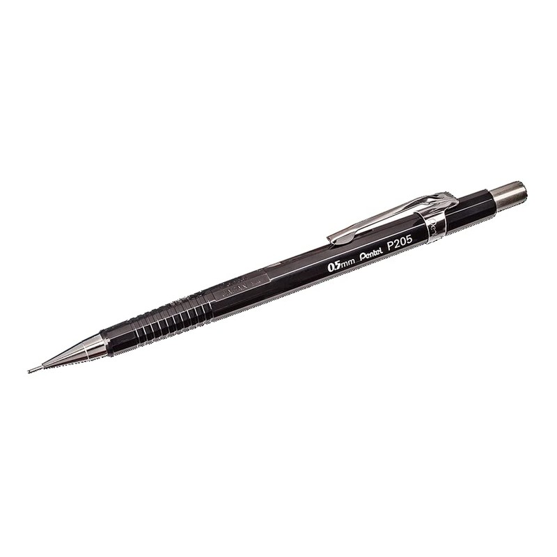 Pentel P205 Mechanical Pencil 0.5 mm Fixed Barrel 4 mm