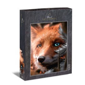 Ulmer Puzzleschmiede - Funny Little Friend Puzzle - Ingenious Fox Motif as 1000 Pieces Puzzle - The Wick Fox Clever in Scene - Animal Puzzle with Quality Made in Germany