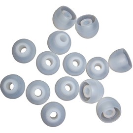 Xcessor 7 Paar (Satz Mit 14 Stück) Silikon-Ersatz-Ohrstöpsel für die Meisten In-Ear-Kopfhörer/Ohrhörer. Große Größe (L). Transparent