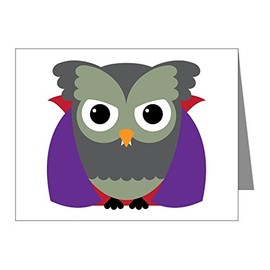 Truly Teague Note Card Spooky Little Owl Vampire Monster