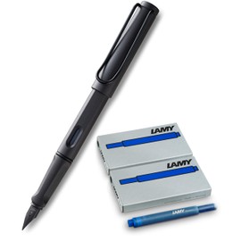Lamy Safari Umbra Fountain Pen Matte, Füller + Patronen, blau, 1