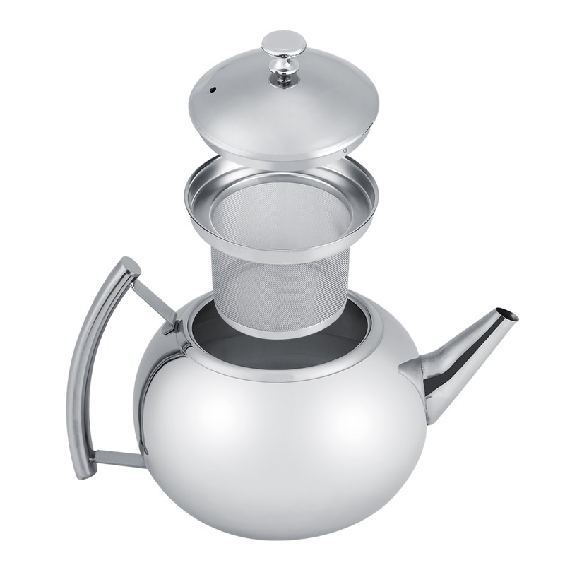 2L 201 Stainless Steel Teapot Coffee Tea Pot Kettle with