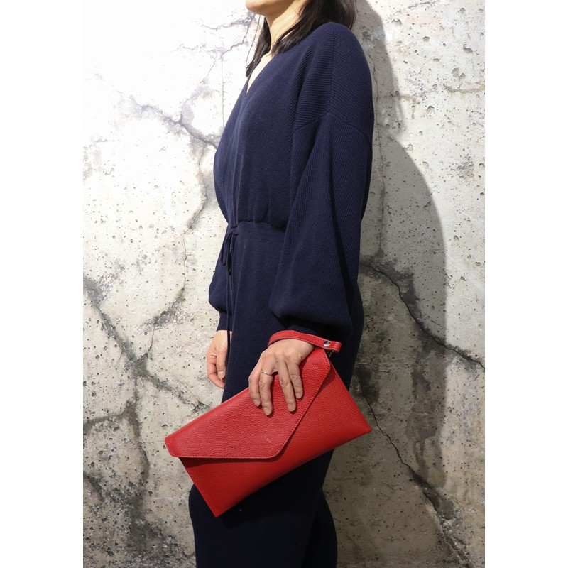 SH Leder Genuine Leather Clutch Shoulder Bag Small Bag Elegant