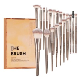 Caviglte Brochas De Maquillaje Kit 20 Pcs Para Maquillaje Profesional