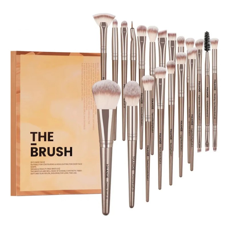 Caviglte Brochas De Maquillaje Kit 20 Pcs Para Maquillaje Profesional