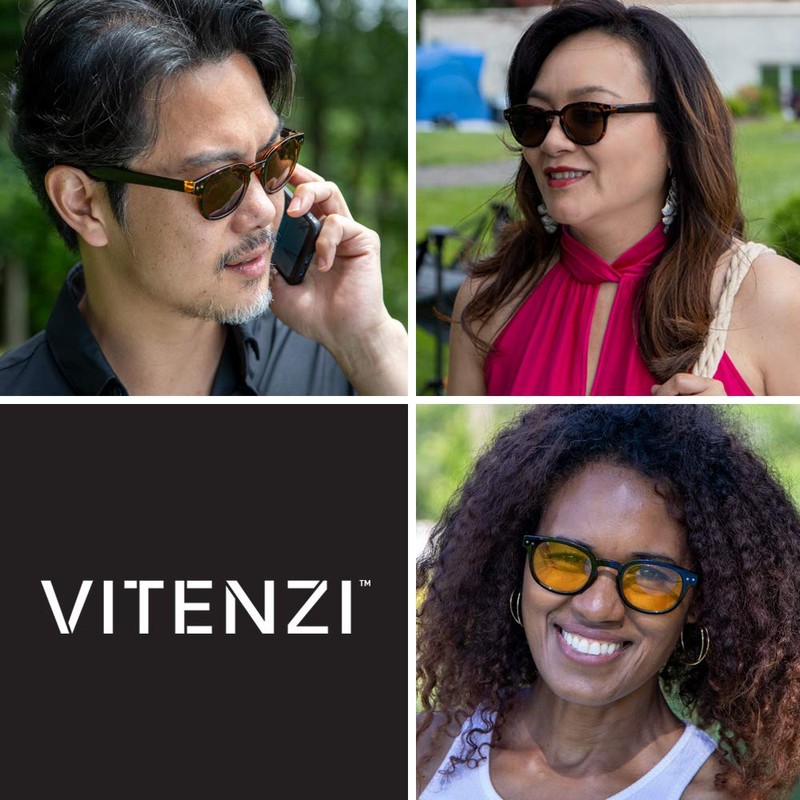 VITENZI - Gafas de sol bifocales vintage para leer bajo