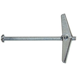 Hillman 2 Pcs Toggle Bolt (3/16" x 3") | Round Head Machine Screw Anchors for Hollow Walls | Zinc Plated Heavy Duty Fasteners for Drywall, Plaster, Tile & Hollow Block Mounting