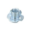 sourcing map M10 4 Pronged Tee Nut T-Nut for Table