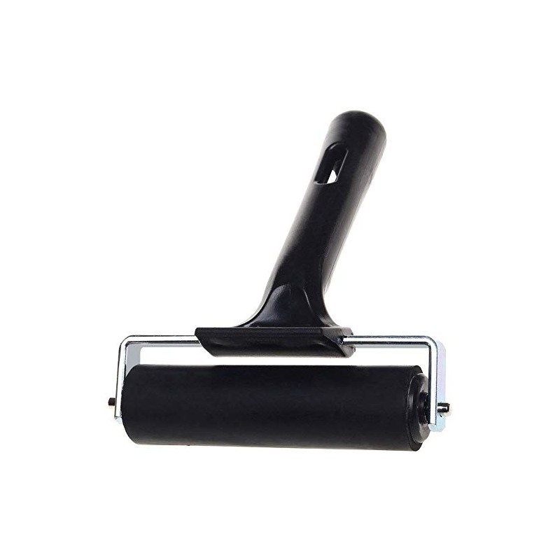 4-Inch Rubber Brayer Roller for Printmaking, Great for Gluing Application