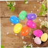 Gatuida 50pcs Fillable Plastic Easter Eggs Empty Egg Decorations for