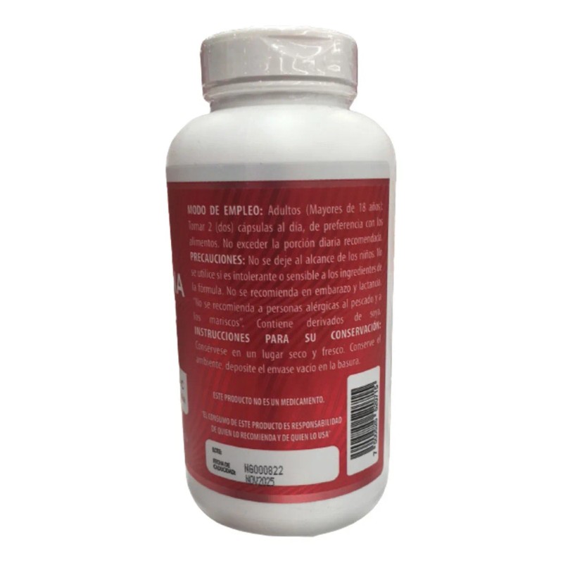Glucosamina + Omega 3 180 Capsulas 1,4g C/u Mc Sabor