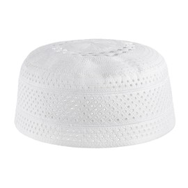 JNGUOSICN 5Pcs Muslim Prayer Hat for Men Islamic Kufi Headwear Prayer Cap Embroidered Skull Caps Round Top Beanie Cap Arabia Turkish Ramadan Prayer Headwear Hats Turkish India Hat