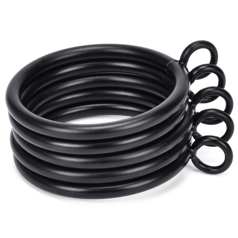 36 Pcs 1.5-Inch Inner Diameter Curtain Rings with Eyelets,Fits Up