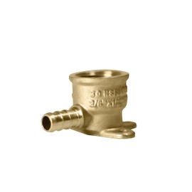 XFITTING 3/8 Inch Pex x 1/2 Inch Female NPT Drop Ear Elbow, 2 Pieces