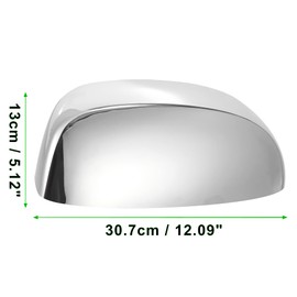 MACHSWON 1 Paar verchromte Seitenspiegelabdeckungen für Silverado Sierra 1500+2500+3500HD 2007-2013 Tahoe Suburban Avalanche Yukon+Yukon XL Escalade EXT ESV