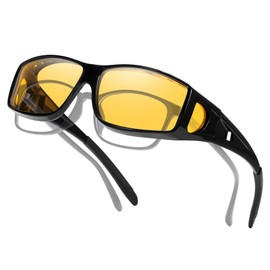 LVIOE Fit Over Blue Light Blocking Glasses for Women Men, Oversized Wear Over Glasses Reduce Eyestrain Improve Sleep LB0311Y