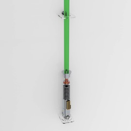 Lightsaber Vertical Wall Rack/Lightsaber Holder Stand - Holder (Clear)
