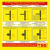 TSS UPVC Door Handle Set- Lever Moveable Pad - 92mm