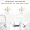 16 inch Flush Mount Ceiling Light with Pull Chain On/Off