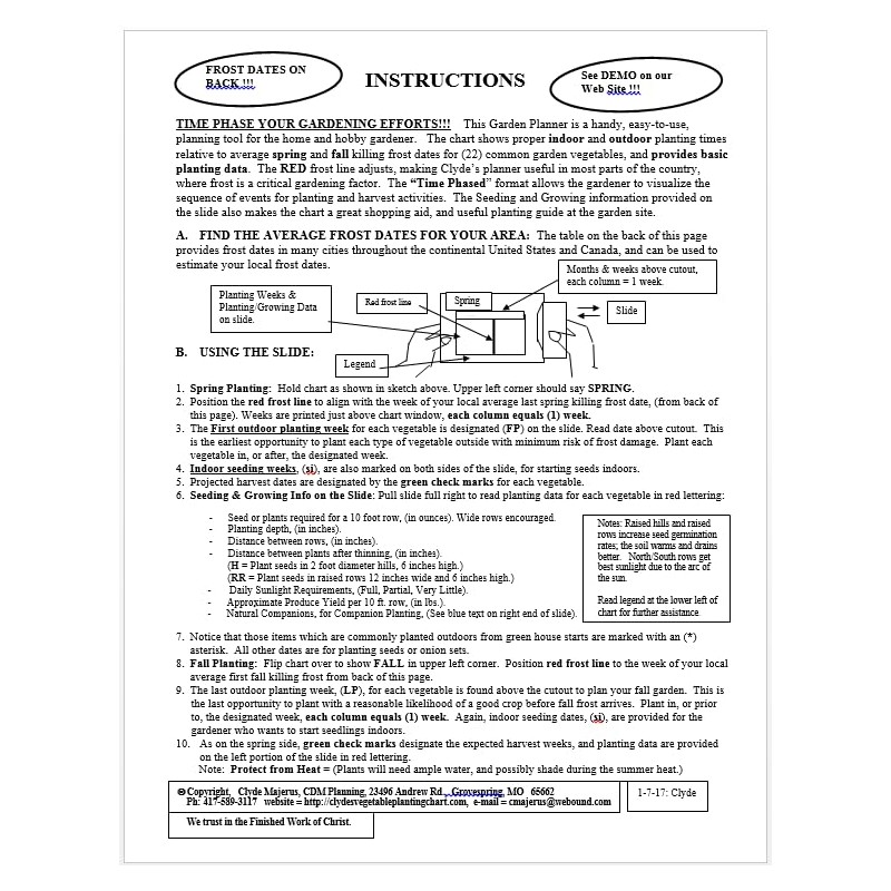 3-Pack, Clyde's Garden Planner
