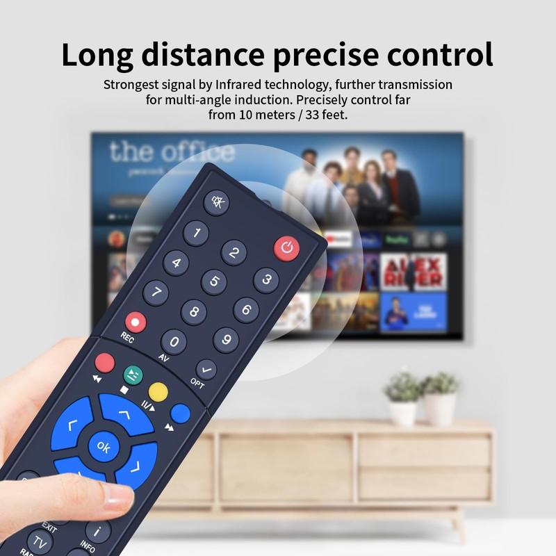 TCNOUMT Replacement Remote Control Compatible with TechniSat Digic Order S1