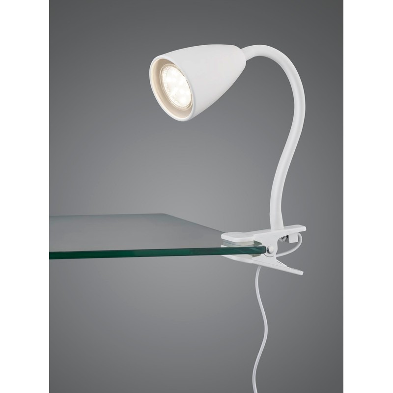 Trio Leuchten Wanda 202620131 Clamp Light Metal White Matt Excl.
