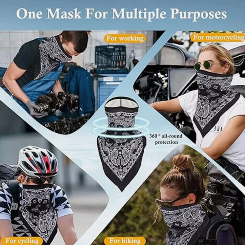 Unbranded Triangle Face Balaclava Scarf Neck Shield Sun Gaiter Headwear
