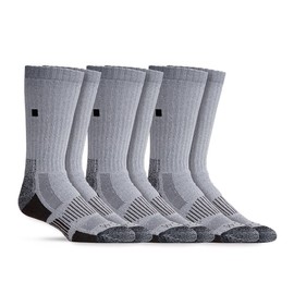 Work Boot Socks - Heavy Duty All Day Support Climate Moderating Merino Wool Boot Socks - Socks for Men and Women (3 Pack Marled Black, X-Large)