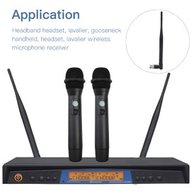 Wireless Handheld Microphone System Antenna, Ancable 2-Pack BNC Male Adapter Antenna for Wireless Microphone Receiver Remote Digital Audio Mic Receiver Tuner UHF Ham Radio