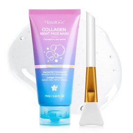 Collagen Night Wrapping Mask,Overnight Sleeping Mask for Delivers Deep, Lasting Hydration,Peel Off Face Masks,Korean Skincare