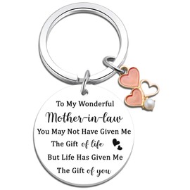 Mother In Law Gifts for Women Mother of The Groom Gift Ideas Birthday Gifts for Mother In Law Keychain Wedding Christmas Mothers Day Gift for Women