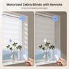 Grandekor Motorized Zebra Blinds with Remote Control,Smart Zebra Blinds for