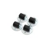 Design61 4 x Box Fixed Castors Furniture Castors Diameter 13