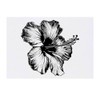 'Hibiscus Flower' Temporary Tattoo - Water Resistant, Skin-Safe, Non-Toxic Transfer