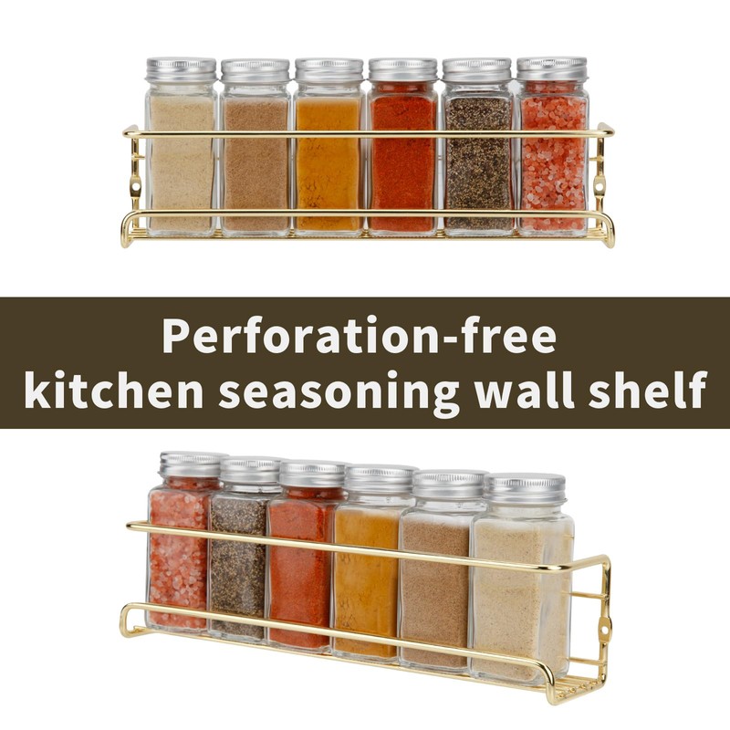 blueden 2 Pack Self Adhesive Wall Mounted Fridge Refrigerator Spice