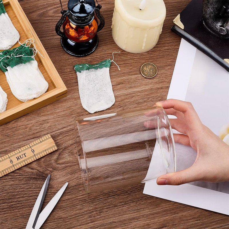 OLYCRAFT 6Pcs Propane Lantern Mantles with Glass Replacement Lantern Globe