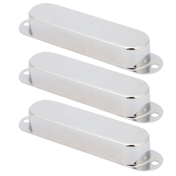 VGEBY 3Pcs Guitar Pickup Shell, Single No Hole Brass Closed