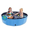 CACSPS Foldable Dog Pool, 55" x 12" Kiddie Pool with