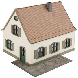 NOCH Small single-family house with model making accessories, laser cut for gauge H0, perfect for creative design