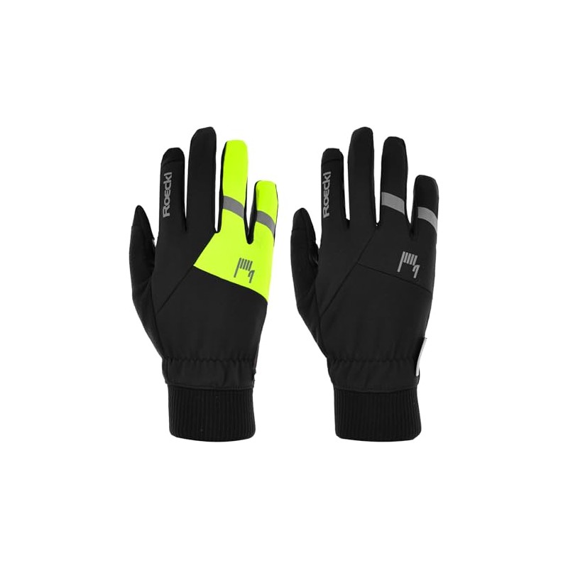 Roeckl Rofan 2 Winter Cycling Gloves Long Black/Yellow 2024: Size: