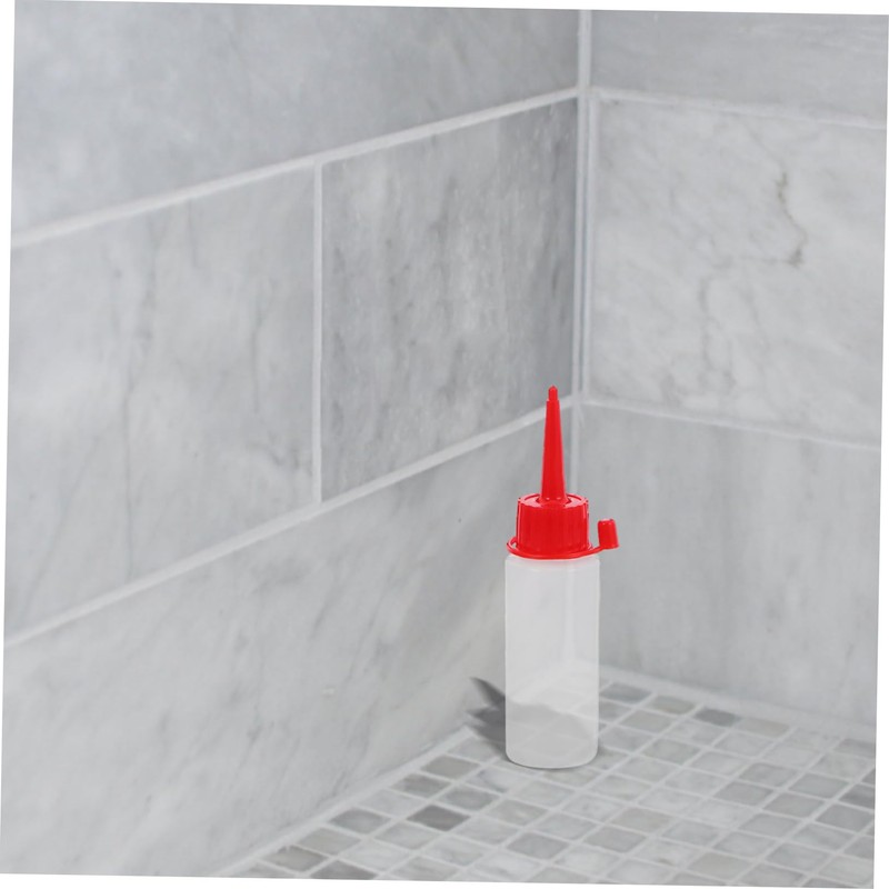 Operitacx Clear Plastic Applicator Tip Bottles Squeeze Bottles for Acrylic