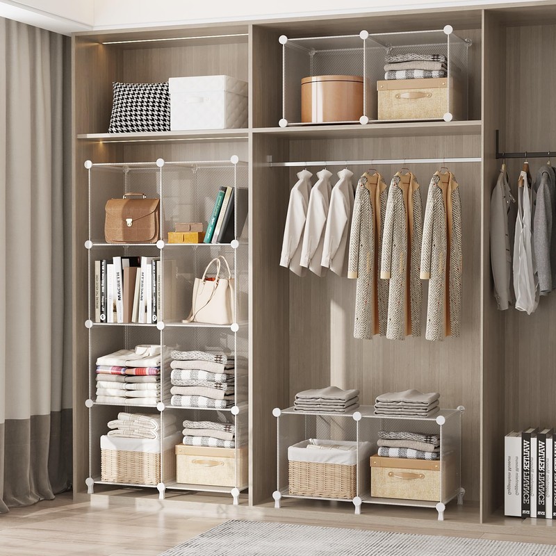 AWTATOS Cube Storage Organizer, Closet Organizers and Storage, 12 Cube