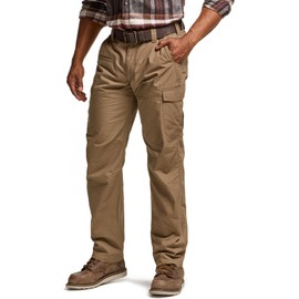CQR Men's Winter Tactical Cargo Pants, Thermal Fleece Lined Outdoor Snow Ski Hiking Work, Ouray Cougar, 28W x 30L
