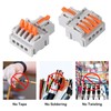 AITRIP 10Pcs Lever Wire Connectors, DIY Mini Quick Terminal Block