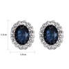 Yoursfs Sapphire Clip on Earrings for Children Tiny Size no