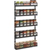 X-cosrack 5-Tier Small Wall-Mounted Spice Rack Organizer, Height-Adjustable, Space-Saving Compact